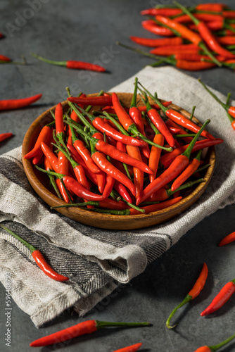 Spicy Organic Red Thai Birds Eye Chilli Peppers
