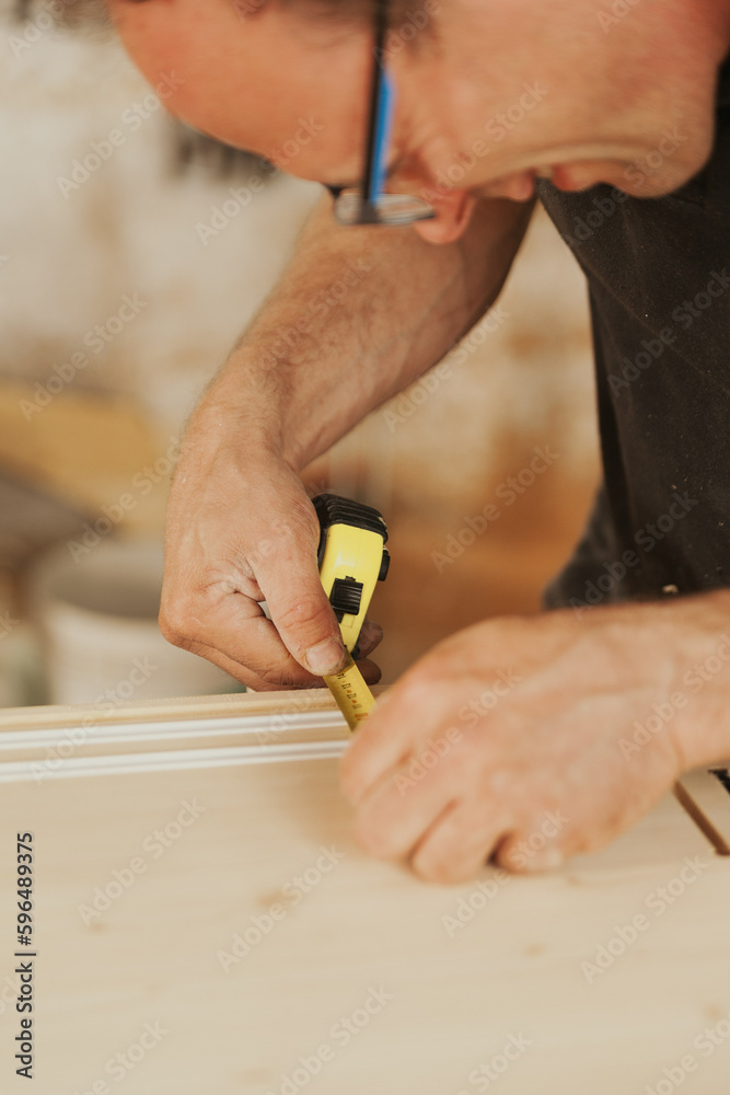 The weariness of the carpenter's eyesight