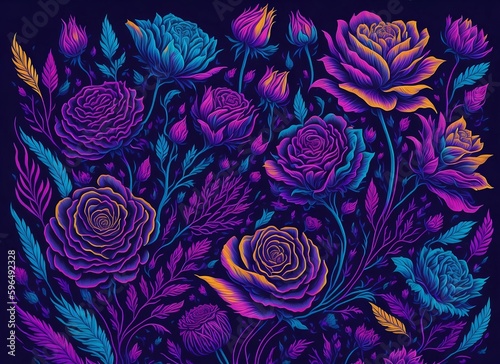 Roses pattern