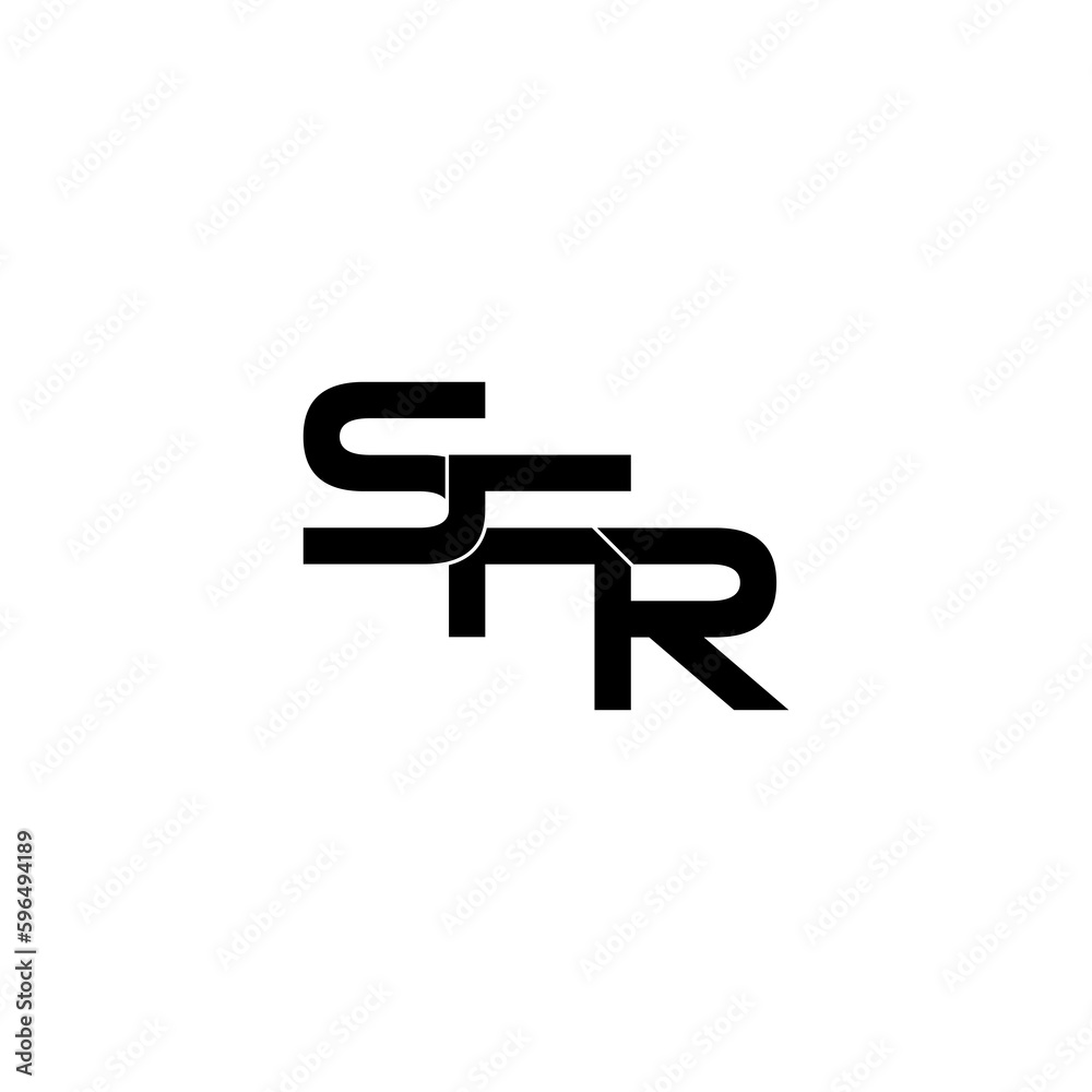 sfr lettering initial monogram logo design sfr lettering initial monogram logo design