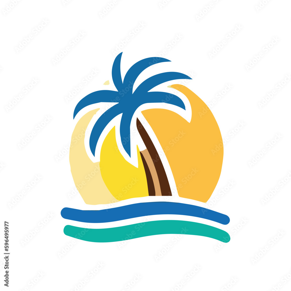 Summer Simple Logo Icon