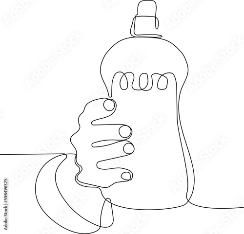 Home cleaning service landing page design concept, illustration of janitors with cleaning tools. Vector illustration