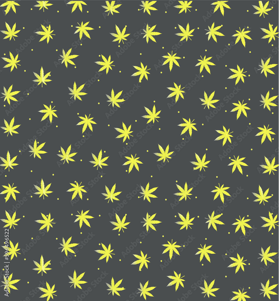cannabis flower illustration pattern Vector cannabis flower illustration pattern Vector