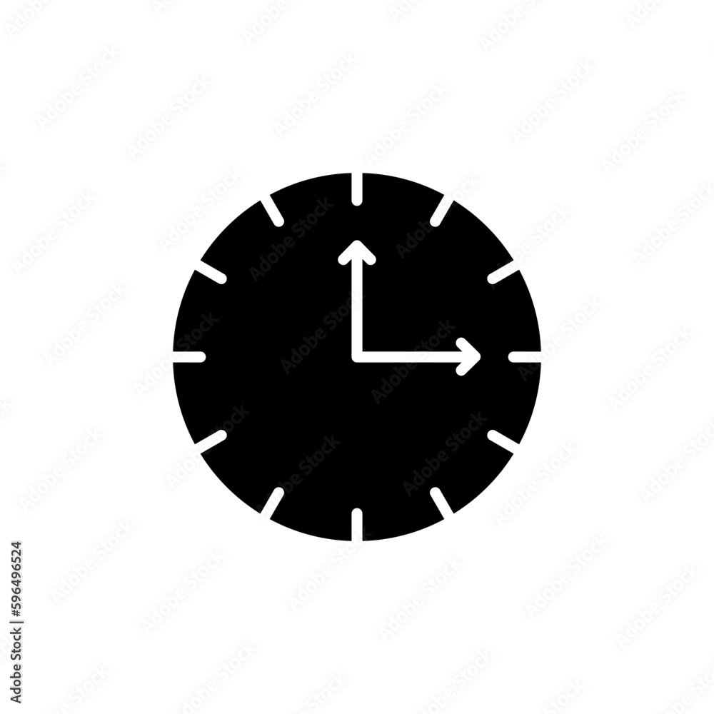 Clock icon. Time icon vector. Clock icon in trendy flat style isolated Clock icon. Time icon vector. Clock icon in trendy flat style isolated