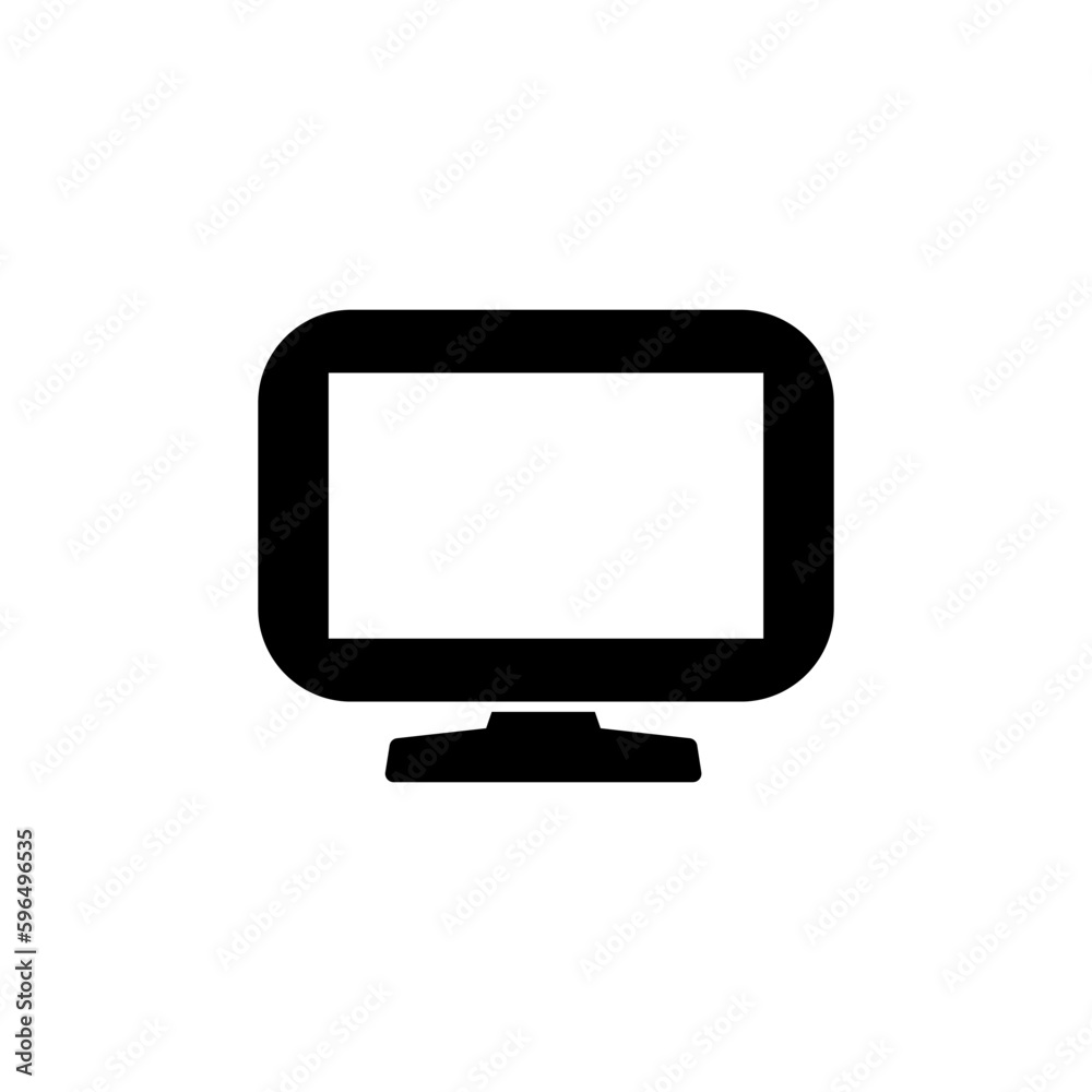 Computer icon vector. computer monitor icon. Computer icon vector. computer monitor icon.