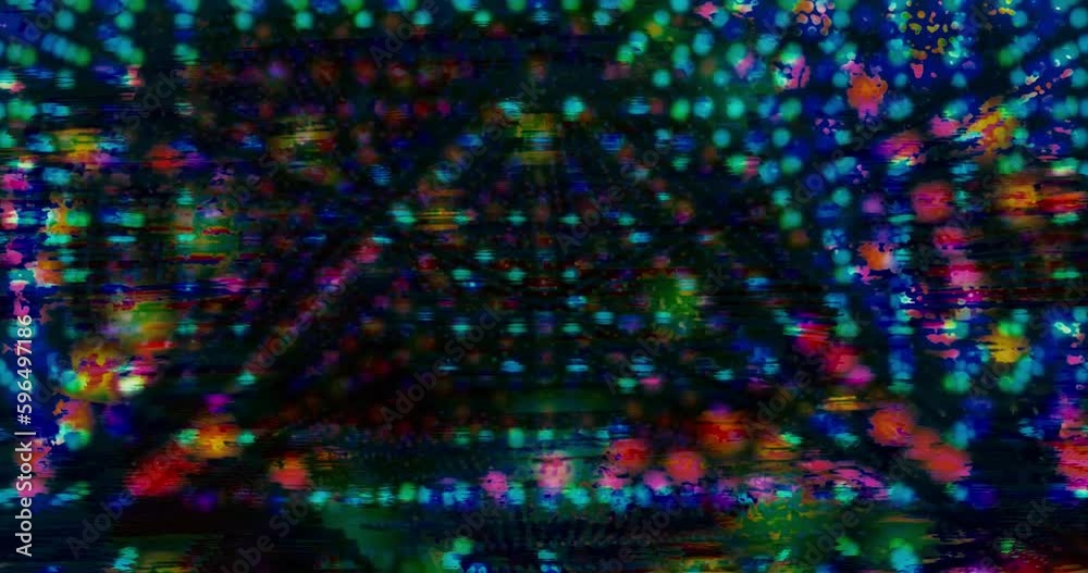 Liquid Lightshow Luminescence - Glitch Psychedelic Abstract Background for a Dreamy Video. Create a visually interesting and dynamic background for various types of media projects.