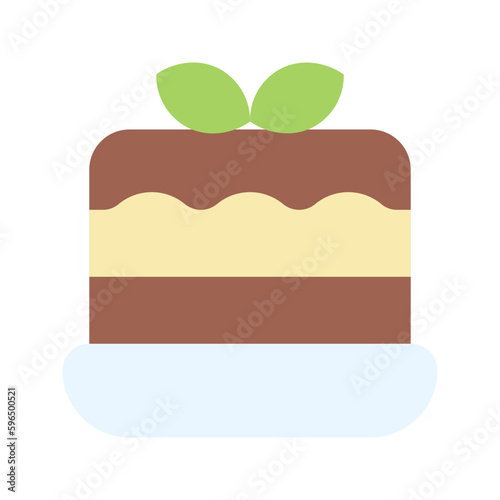 tiramisu flat icon