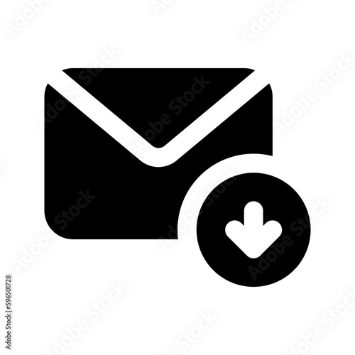 inbox glyph icon