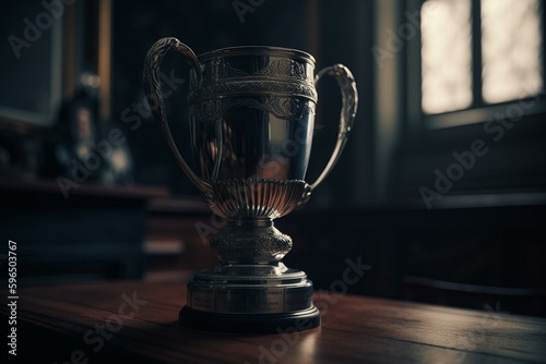 Standard tournament cup. Generative AI