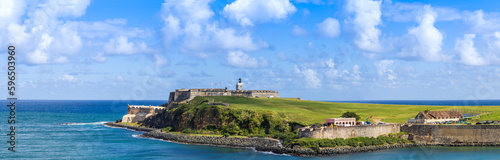 National park Castillo San Felipe del Morro Fortress in old San Juan, Puerto Rico, UNESCO site. photo