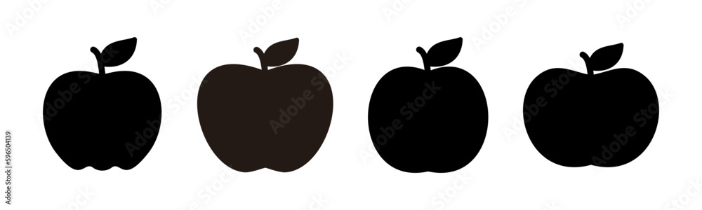 Apple icon vector illustration. Apple sign and symbols for web design.