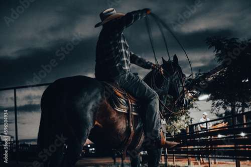 Cowboy with lasso