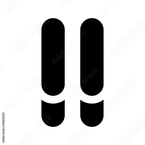 chocolate sticks glyph icon