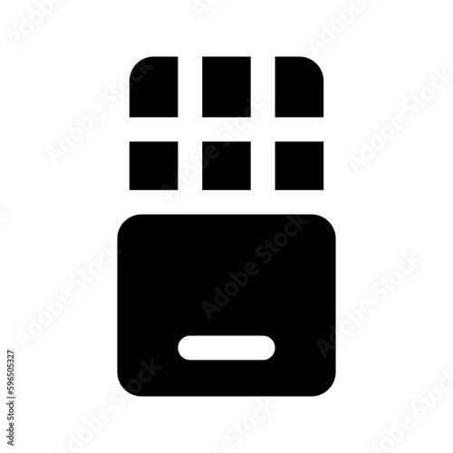 chocolate glyph icon