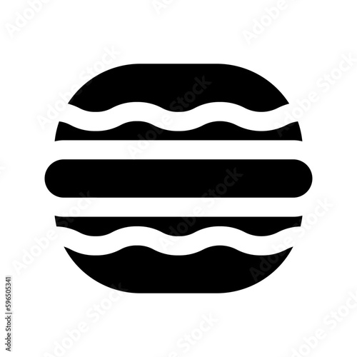 macaron glyph icon