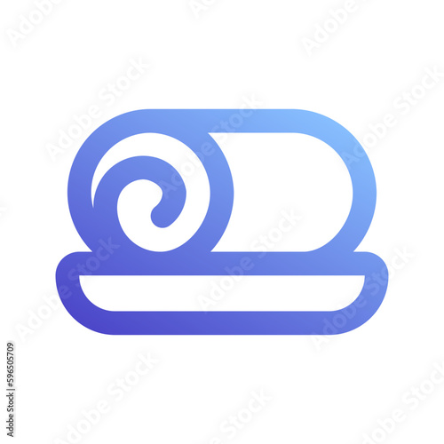 roll cake gradient icon