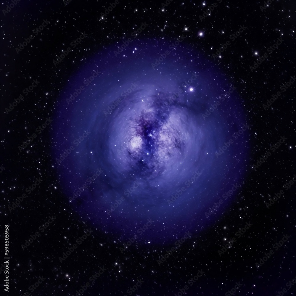 Stunning Night Sky Image with Starry Nebula and Galaxy (ai generated)