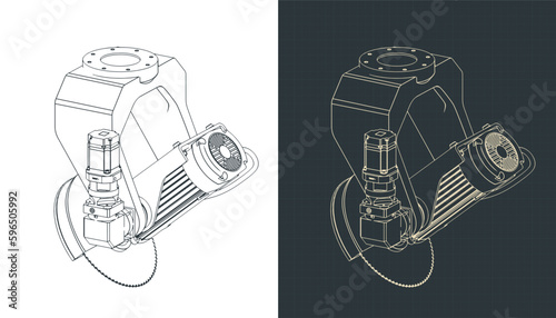 CNC Saw Head illustrations