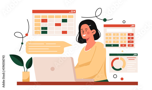 Accountant employee concept