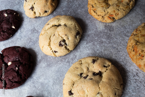 Tree flavors of ny style cookies