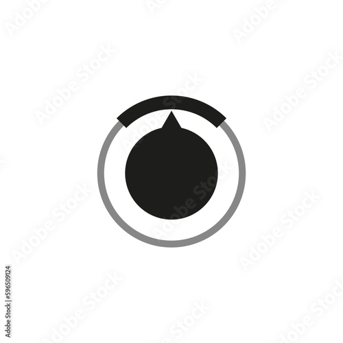 Gauge, meter, dial icon with different number of sections, parts, divisions. Knob, indicator and level icon, symbol. Vector illustration.