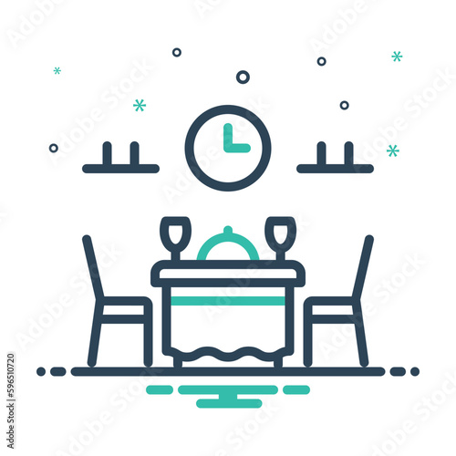 Mix icon for dinner 