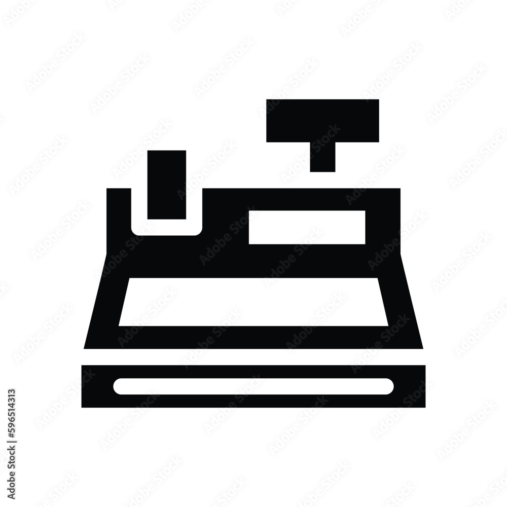 cashier glyph icon illustration vector graphic cashier glyph icon illustration vector graphic