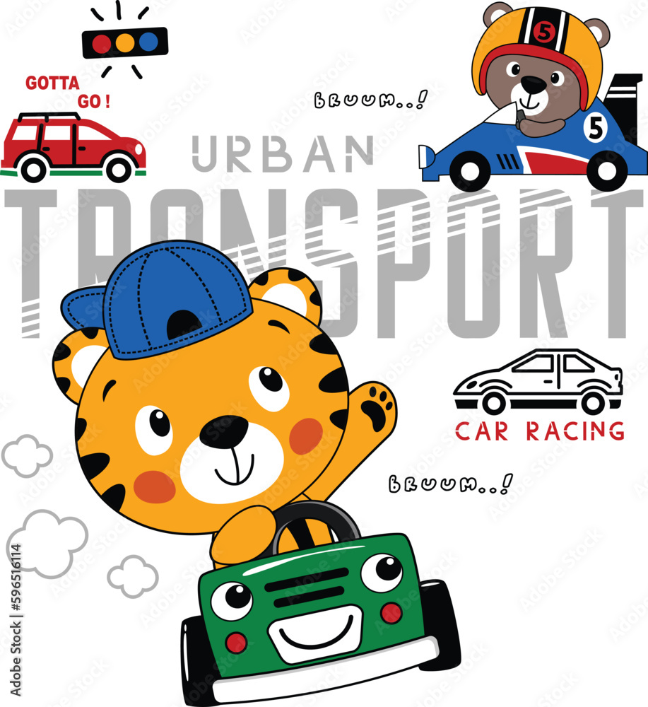 transport, animal cartoon vector illustration design graphic printing transport, animal cartoon vector illustration design graphic printing