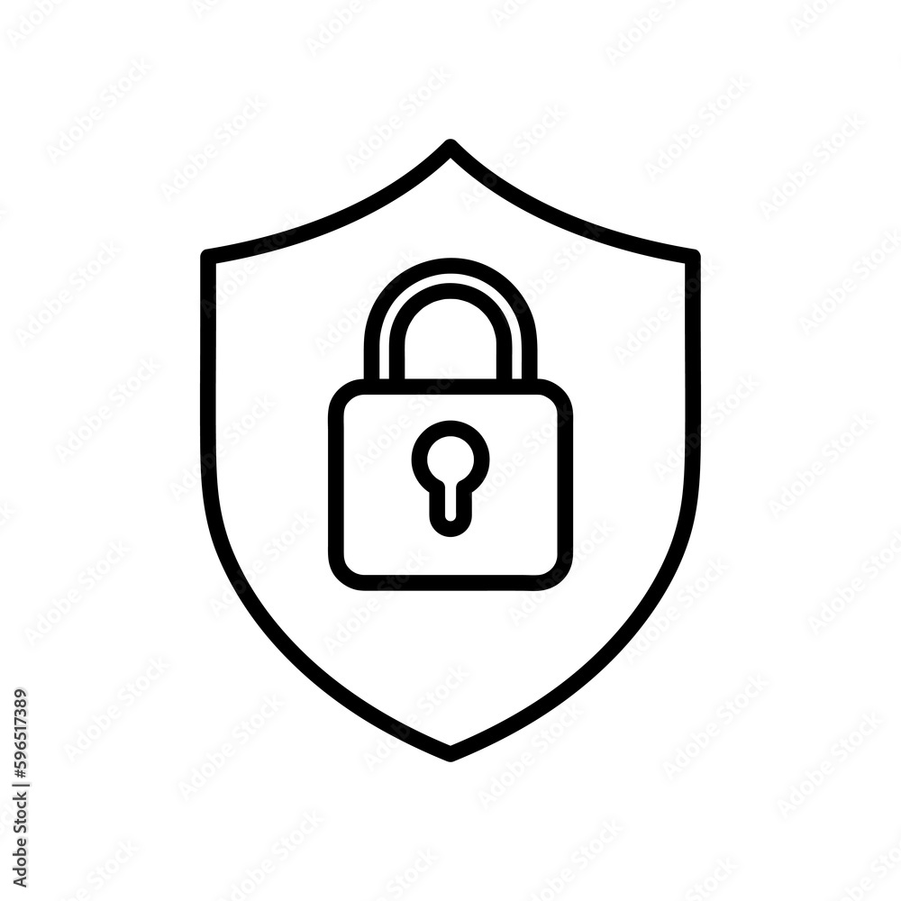 Lock icon vector. Padlock icon symbol vector illustration on white background Lock icon vector. Padlock icon symbol vector illustration on white background