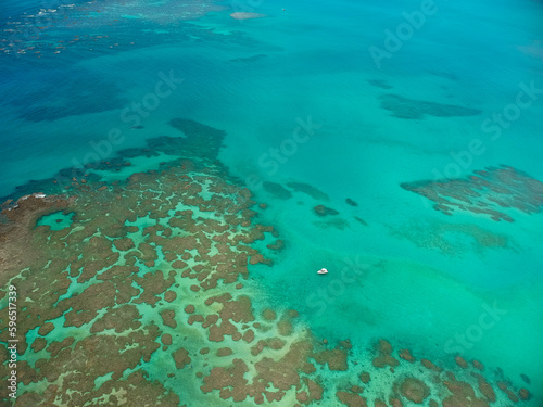 Maragogi, Alagoas. The Brazilian Caribbean. The success of Maragogi is mainly due to its crystalline waters, which at low tide form beautiful natural pools full of small fish.  photo