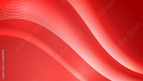 Abstract red geometric shapes light silver technology background vector. Modern diagonal presentation background.