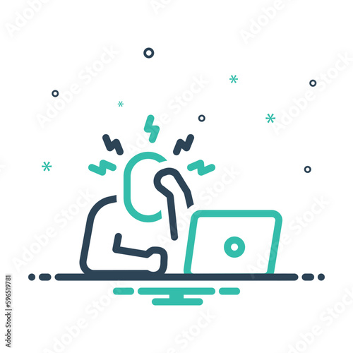 Mix icon for stress 