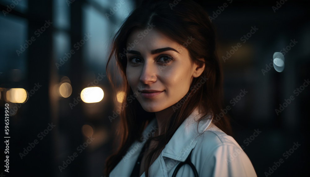 Female Doctor with Stethoscope: Providing medicine and Healthcare Services Female Doctor with Stethoscope: Providing medicine and Healthcare Services