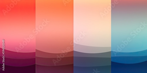 Colorful gradient rainbow spectrum painting illustration. Smooth lines color palette background wallpaper.