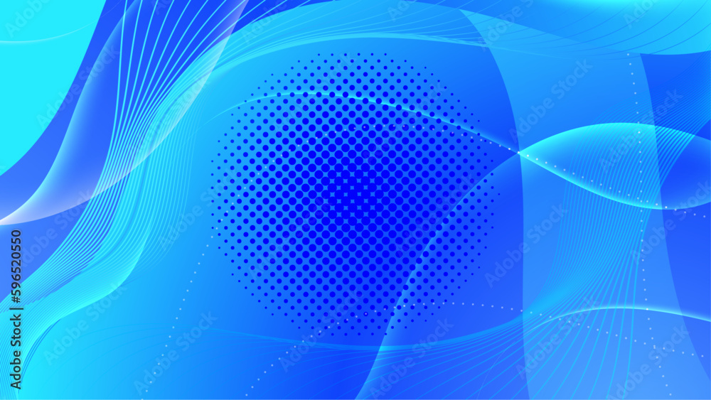 Abstract modern blue gradient waves overlap background with copy space for text. Minimal concept. Vector illustration Abstract modern blue gradient waves overlap background with copy space for text. Minimal concept. Vector illustration