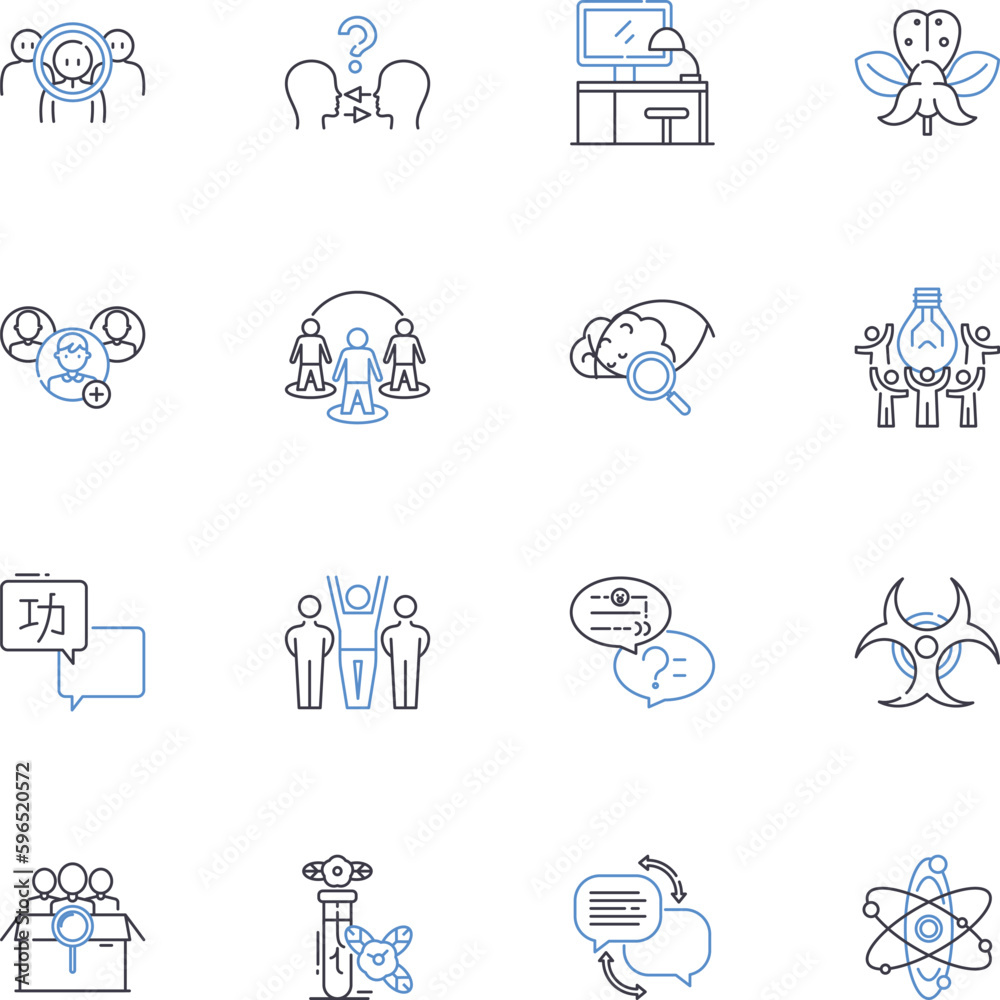 Elite education line icons collection. Prestigious, Exclusive, High-end, Elite, Selective, Exceptional, Upscale vector and linear illustration. Top-tier,Privileged,Sophisticated outline Generative AI