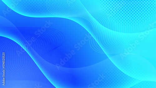 Abstract blue geometric background. Modern background design. Liquid color. Fluid shapes composition. Fit for presentation design. website  basis for banners  wallpapers  brochure  posters