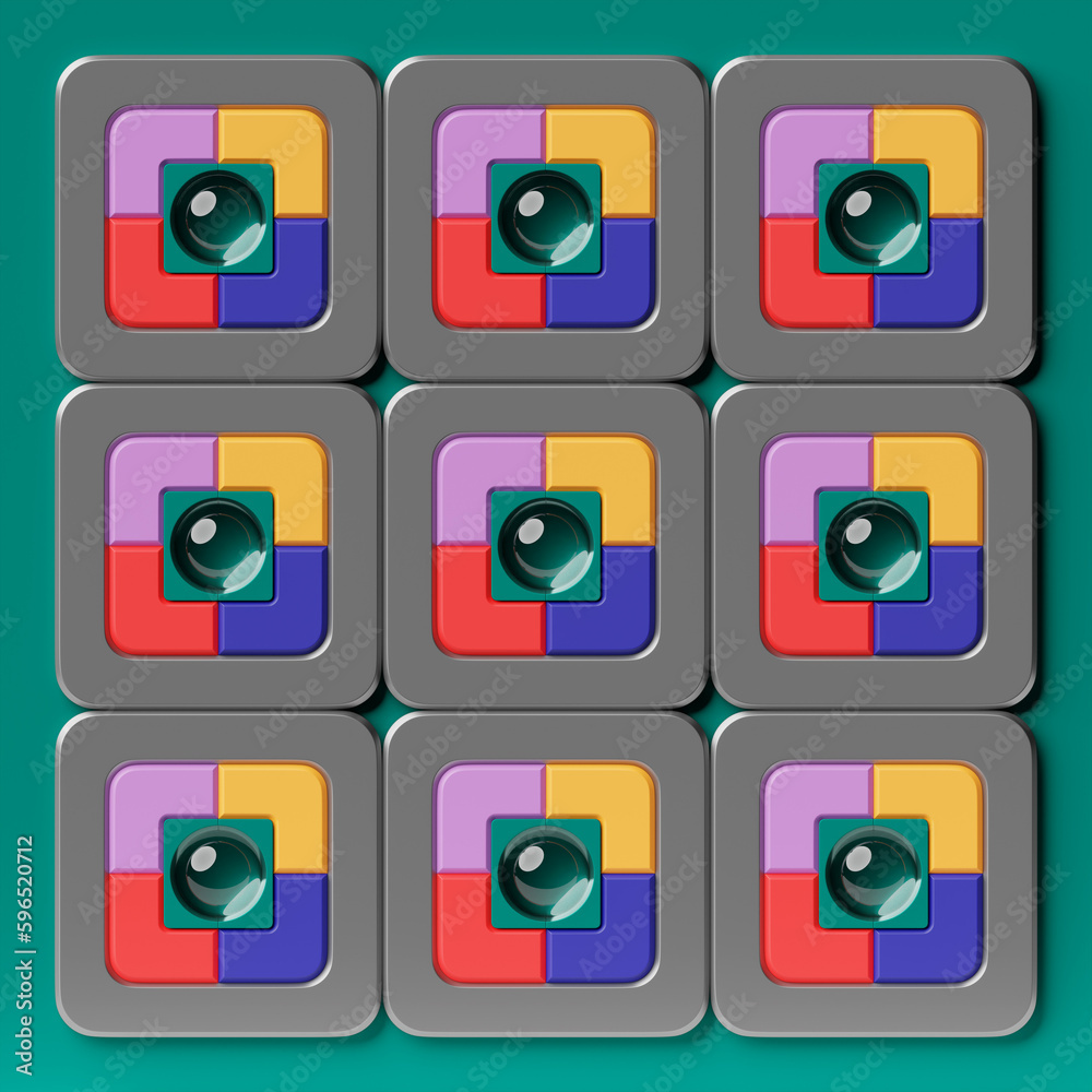 3D multicolor geometric shapes . Abstract design elements. Dynamic abctract pattern, 3D illustration 3D multicolor geometric shapes . Abstract design elements. Dynamic abctract pattern, 3D illustration