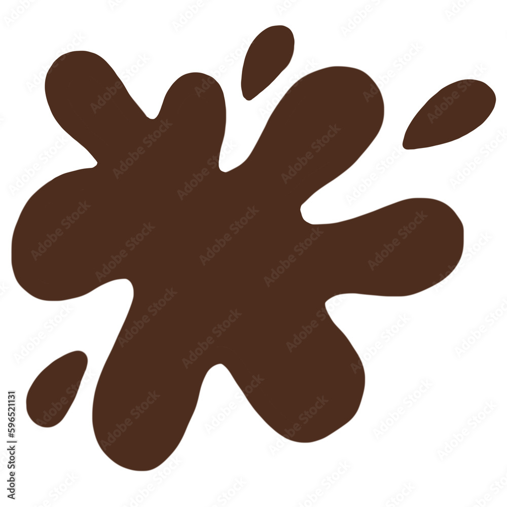 illustration of a splash of chocolate illustration of a splash of chocolate