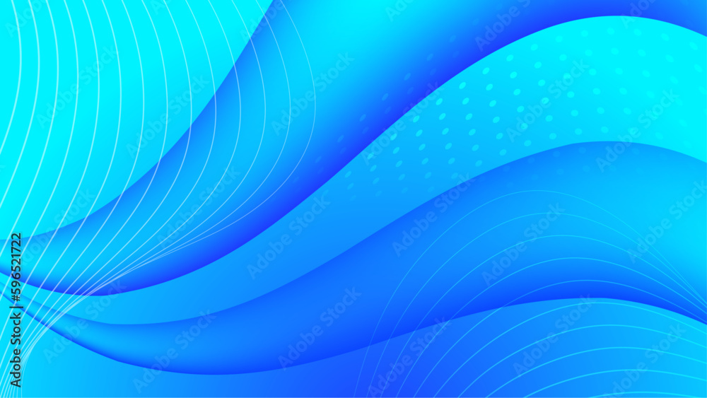 Minimal geometric background. Blue elements with fluid gradient. Dynamic shapes composition. Minimal geometric background. Blue elements with fluid gradient. Dynamic shapes composition.