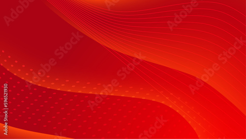 Abstract modern red gradient waves overlap background with copy space for text. Minimal concept. Vector illustration