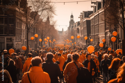 Koningsdag: A Time for Unity and National Pride in the Netherlands AI Generated