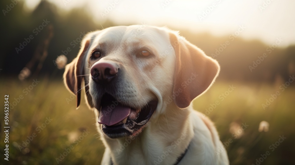 golden retriever portrait