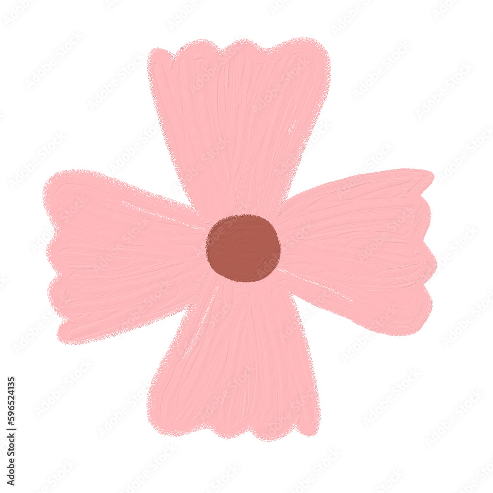 cute flower doodle isolated on white background cute flower doodle isolated on white background