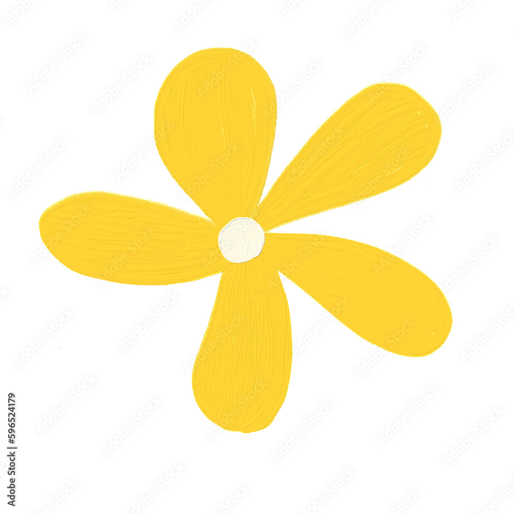 cute flower doodle isolated on white background cute flower doodle isolated on white background