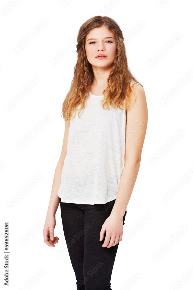 Beauty, fashion and portrait of female teenager on png background for stylish gen z and trendy style. Confident, young and cool girl model isolated on transparent for casual clothes and clothing Beauty, fashion and portrait of female teenager on png background for stylish gen z and trendy style. Confident, young and cool girl model isolated on transparent for casual clothes and clothing