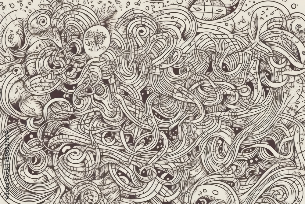 Tangle and untangle, psychotherapy and psychology concept. Problems solution creative design concept. Illustration. Generative AI Tangle and untangle, psychotherapy and psychology concept. Problems solution creative design concept. Illustration. Generative AI