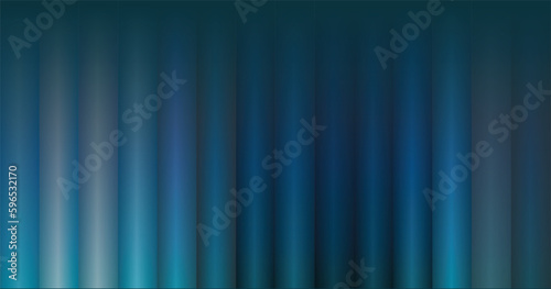 Dark Blue Theatre Curtain Background - Showtime Presentation Vector Banner