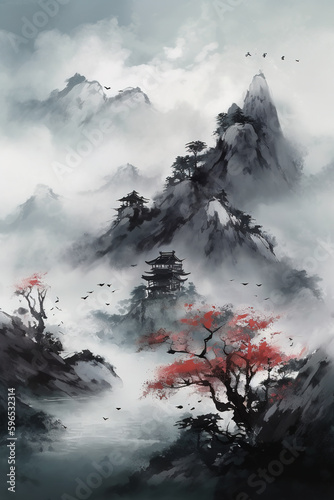 Chinese ink painting