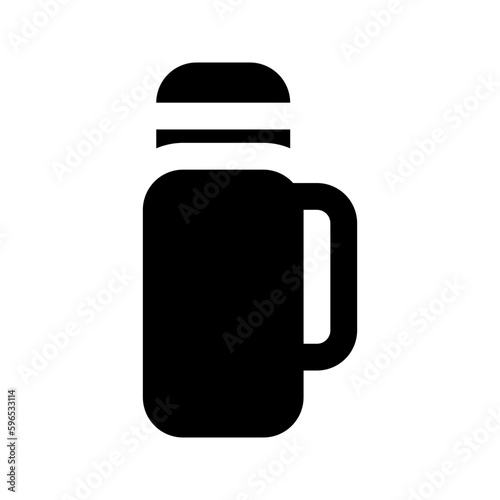 thermos glyph icon